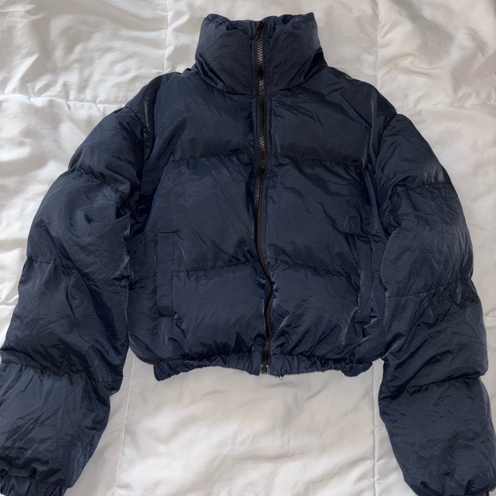 Navy Puffer Jacket